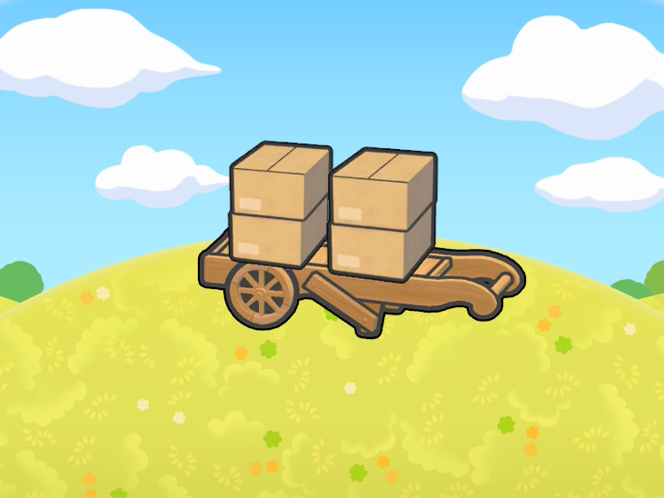 Chariot chargé d'affaires