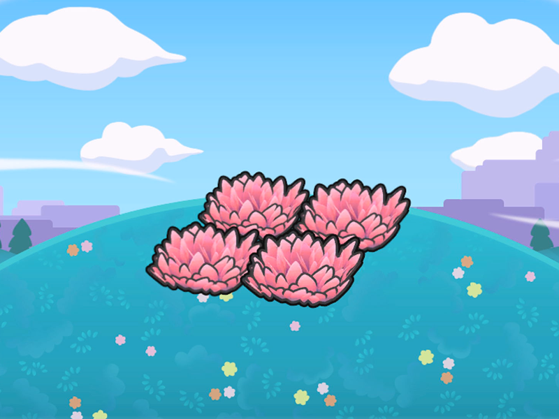 Hautes herbes roses en altitude