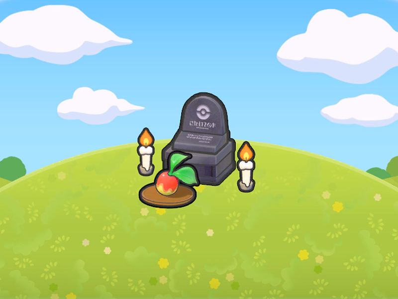 Pierre tombale avec offrande