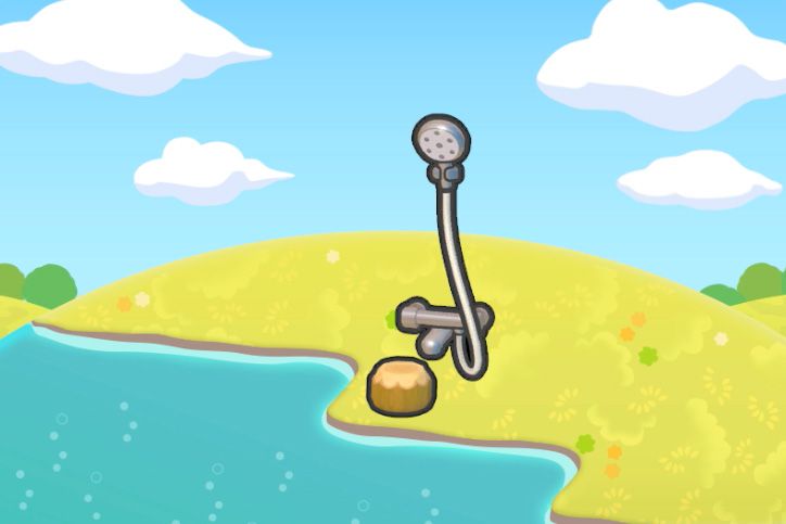 Douche de bains thermaux