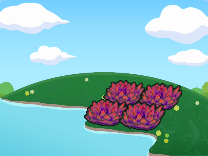 Hautes herbes rouges riveraines